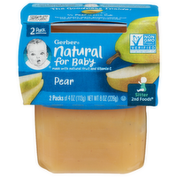 Gerber Natural For Baby Pear - 4 Ounce - 2 Count
