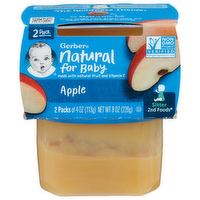 Gerber Natural For Baby Apple - 4 Ounce - 2 Count