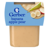 Gerber Natural For Baby Banana, Apple, Pear Stage 2 Food Banana Apple Puree Tub - 8 Ounce