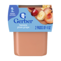 Gerber 2nd Foods Banana Plum Grape Baby Food - 8 Ounce