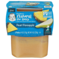Gerber Pear Pineapple Sitter 2nd Foods - 4 Ounce - 2 Count