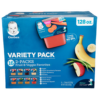 Gerber Natural For Toddler Fruit & Veggie Favorites - 0.5 Ounce - 16 Count