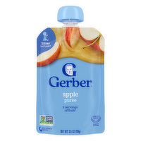 Gerber Stage 2 Baby Food, Apple Puree Pouch - 99 Gram