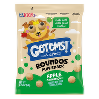Get'Ems! From Gerber Apple Cinnamon Roundos Puffs Snacks, Kids Snack Made With Whole Grain Quinoa, Calcium To Support Strong Bones - 2.25 Ounce