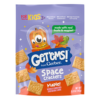 Get'Ems! From Gerber Maple Space Crackers, Kids Snack Made With Real Veggies & Fruits, Iron & Vitamin E - 5 Ounce