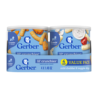 Gerber Value Pack Mild Cheddar & Veggie Dip Lil' Crunchies Baby Food - 5.92 Ounce