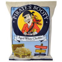Pirate Brands Baked Rice & Corn Puffs Aged White Cheddar - 10 Ounce