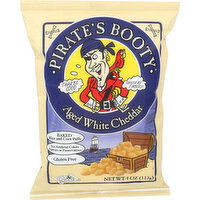 Pirate's Booty Aged White Cheddar Baked Rice & Corn Puffs - 4 Ounce