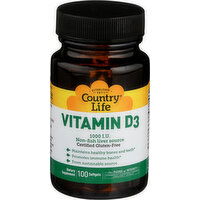 Country Life Vitamin D3 1000 I.U - 100 Count