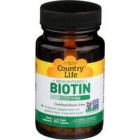 Country Life Biotin High Potency - 60 Count