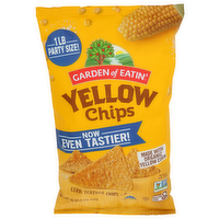 Garden Of EATIN' Yellow Corn Tortilla Chips Party Size - 16 Ounce