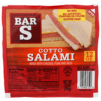 Bar S Cotto Salami - 12 Ounce