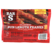Bar S Classic Bun Length Franks - 16 Ounce