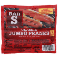 Bar S Made With Chicken, Pork Added Classic Jumbo Franks - 16 Ounce