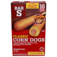 Bar S Classic Corn Dogs - 2.67 Ounce - 16 Count