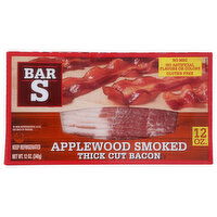 Bar S Applewood Smoked Thick Cut Bacon - 12 Ounce