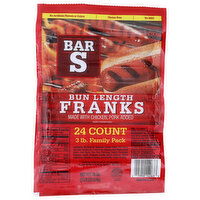 BROOKSHIRE'S Bar Franks Lg Pkg - 2 Ounce - 24 Count