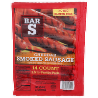 Bar S Cheddar Samoked Sausage - 2.857 Ounce - 14 Count