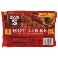 BAR-S Links Hot - 3 Ounce - 8 Count
