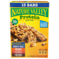 Nature Valley Peanut Butter Dark Chocolate Salted Caramel Nut Almond & Dark Variety Pack Protein Chewy Bars - 1.42 Ounce - 15 Count