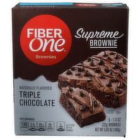 Fiber One Triple Chocolate Brownies - 1.13 Ounce - 5 Count