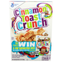 General Mills Cinnamon Toast Crunch Crispy, Sweetened Whole Wheat & Rice Cereal - 12 Ounce