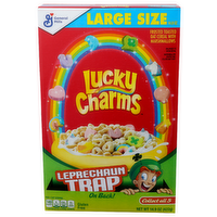 General Mills Lucky Charms Large Size Frosted Toasted Oat Cereal With Marshmallows - 14.9 Ounce