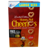 General Mills Cheerios Real Honey & Natural Almond Flavor Large Size Sweetened Whole Grain Oat Cereal - 15.4 Ounce