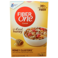 General Mills Fiber One Lightly Sweetened Flakes With Honey Clusters Cereal - 17.5 Ounce