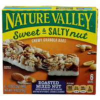 Nature Valley Sweet & Salty Nut Roasted Mixed Chewy Granola Bars - 1.233 Ounce - 6 Count