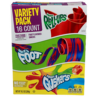 Betty Crocker Fruit Fusion Assorted Flavors Roll-Ups, By The Foot, Gushers - 0.638 Ounce - 16 Count