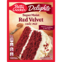 Betty Crocker Delights Super Moist Red Velvet Cake Mix - 13.25 Ounce