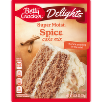 Betty Crocker Delights Super Moist Spice Cake Mix - 13.25 Ounce