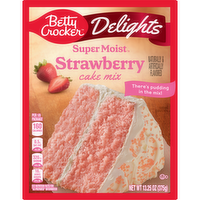 Betty Crocker Delights Super Moist Strawberry Cake Mix - 13.25 Ounce