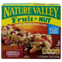 Nature Valley Fruit & Nut Cranberry & Pomegranate Chewy Trail Mix Granola Bars - 1.117 Ounce - 6 Count