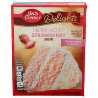 Betty Crocker Delights Strawberry Super Moist Delights Cake Mix - 15.25 Ounce