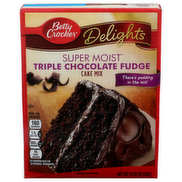 Betty Crocker Delights Triple Chocolate Fudge Super Moist Delights Cake Mix - 15.25 Ounce