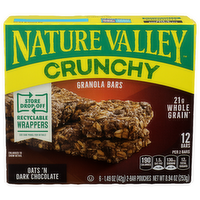 Nature Valley Crunchy Oats 'n Dark Chocolate Granola Bars 'n - 1.49 Ounce - 6 Count