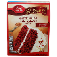 Betty Crocker Delights Red Velvet Super Moist Cake Mix - 15.25 Ounce