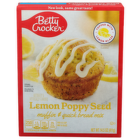 Betty Crocker Lemon Poppy Seed Muffin & Quick Bread Mix - 14.5 Ounce