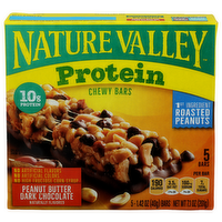 Nature Valley Protein Peanut Butter Dark Chocolate Chewy Bars - 1.42 Ounce - 5 Count