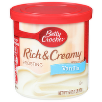 Betty Crocker Vanilla Rich & Creamy Frosting - 16 Ounce