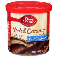 Betty Crocker Milk Chocolate Rich & Creamy Frosting - 16 Ounce