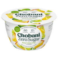 Chobani Yogurt, Greek, Nonfat, Zero Sugar, Key Lime Pie Flavored