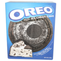 Oreo Creamy Vanilla Ice Cream With Cookie Pieces Topped Whipped Icing Premium Cake - 46 Fluid Ounce