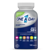 One A Day Multivitamin/Multimineral Supplement, Men's 50+, Tablets - 100 Each