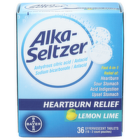 Alka-Seltzer Lemon Lime Heartburn Relief - 36 Count