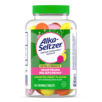 Alka-Seltzer Heartburn ReliefChews, Extra Strength, Assorted Fruit, Chewable Tablets - 66 Each
