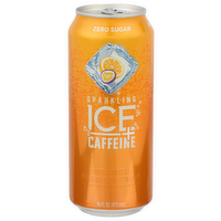 Sparkling Ice + Caffeine Orange Passion Fruit Flavored Water - 16 Fluid Ounce