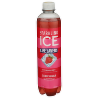 Sparkling Ice Strawberry Water Soarkling Zero Calorie Life Savers Water - 17 Fluid Ounce